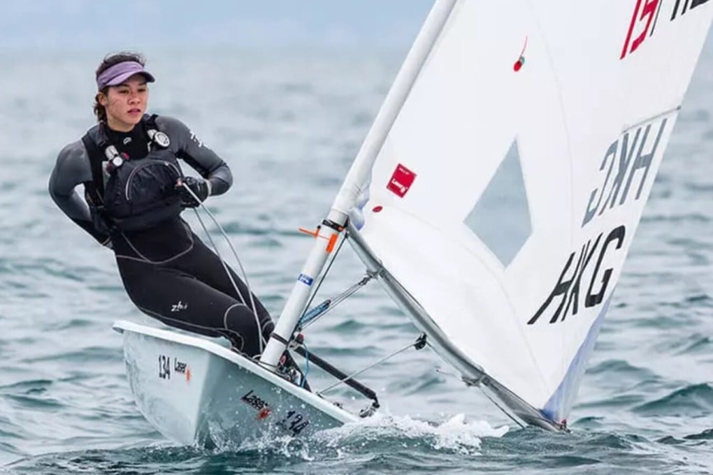 Hong Kong sailor Stephanie Norton qualified for the Tokyo 2020 Olympic Games in the laser radial class after finishing third in an Olympic qualifying event in Oman in April. Photo: RHKYC / Guy Nowell