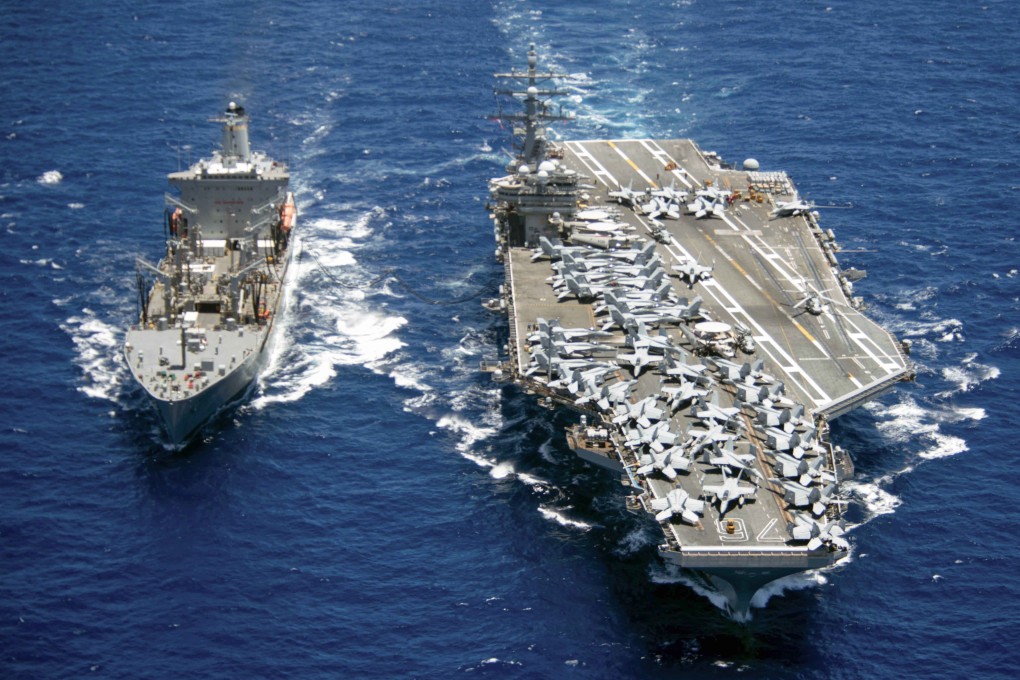 The USS Ronald Reagan aircraft carrier conducts regular ‘freedom of navigation’ exercises in the South China Sea. Photo: Handout
