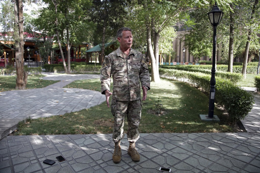 US Army General Scott Miller relinquished command in Afghanistan on Monday. Photo: AP
