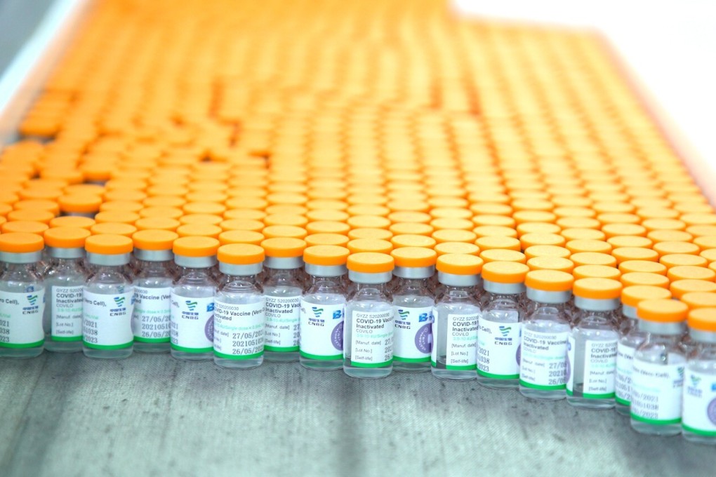 Vials of Sinopharm vaccines are pictured in Beijing. The first batch of Chinese vaccines supplied to Covax on June 1 officially rolled off the production line. Photo: Xinhua