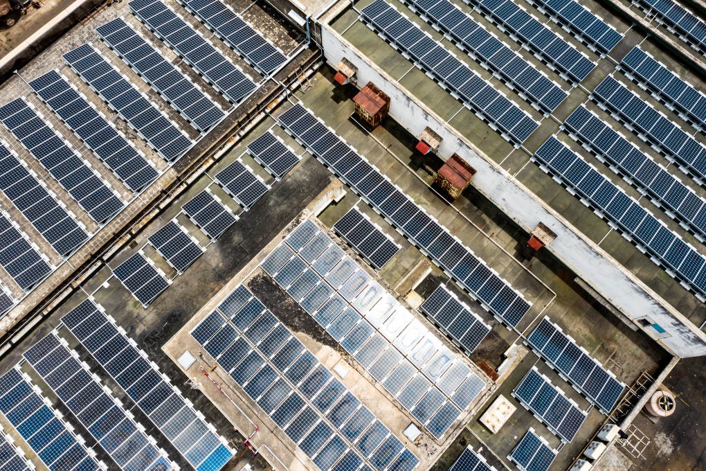 China is trying to expand the number of solar panels installed on rooftops as part of a pilot programme. Photo: Getty