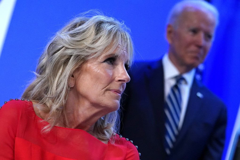 US President Joe Biden and first lady Jill Biden pictured earlier this month. Photo: AFP