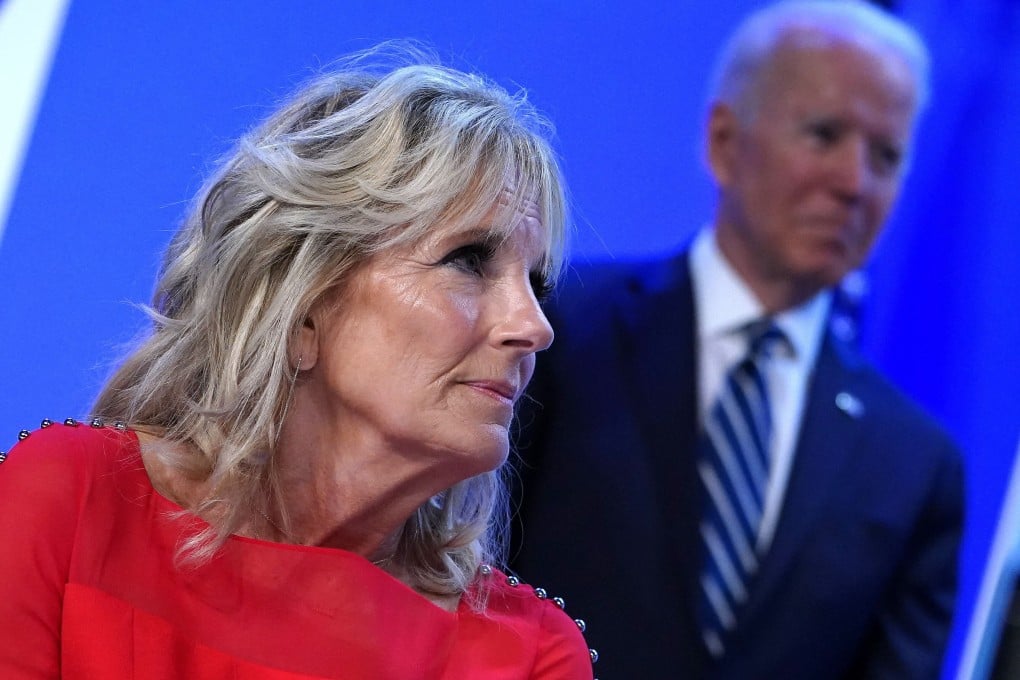 US President Joe Biden and first lady Jill Biden pictured earlier this month. Photo: AFP