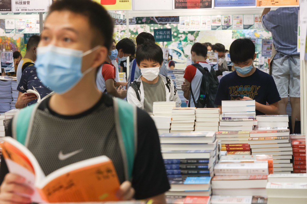 City residents flocked to the long-delayed Hong Kong Book Fair on Wednesday at the Convention and Exhibition Centre in Wan Chai. Photo: K. Y. Cheng