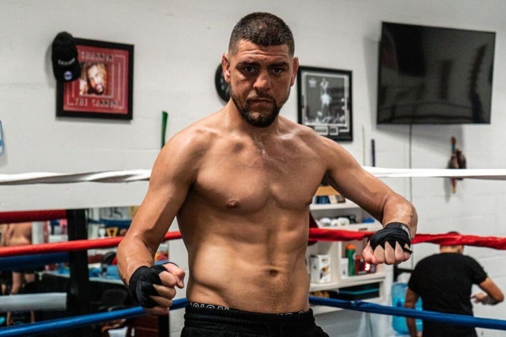 Nick Diaz poses for a picture during training. Instagram/@nickdiaz209