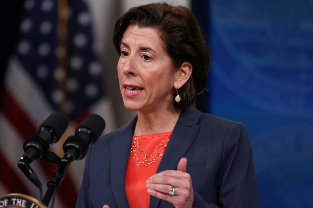 “We can’t let China write the rules around AI,” US Commerce Secretary Gina Raimondo told the Global Emerging Technology Summit in Washington on Tuesday. Photo: Reuters