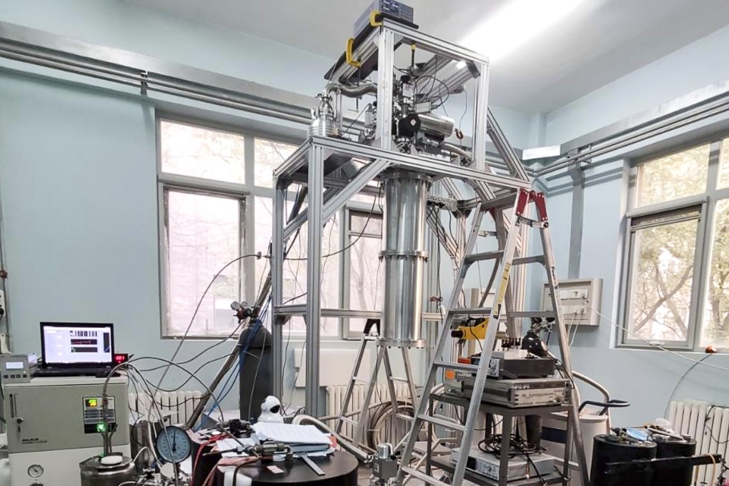 Prototype of a new “refrigerator” capable of reaching the ultra-low temperatures needed for quantum computing. Photo: Chinese Academy of Sciences