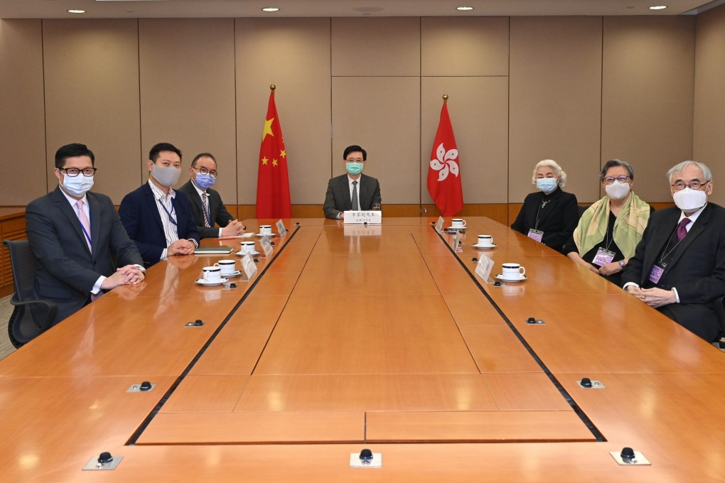 The Candidate Eligibility Review Committee is chaired by Chief Secretary John Lee. Photo: Handout