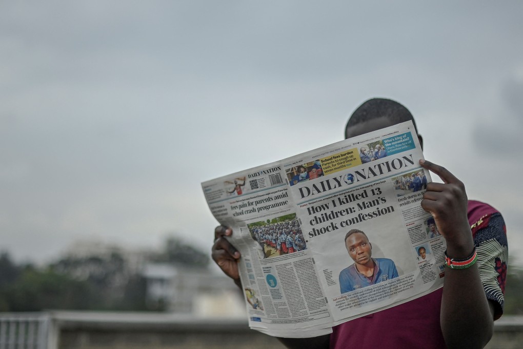 Masten Milimo Wanjala’s arrest was splashed across on Thursday’s front pages of the main newspapers in Kenya. Photo: AFP