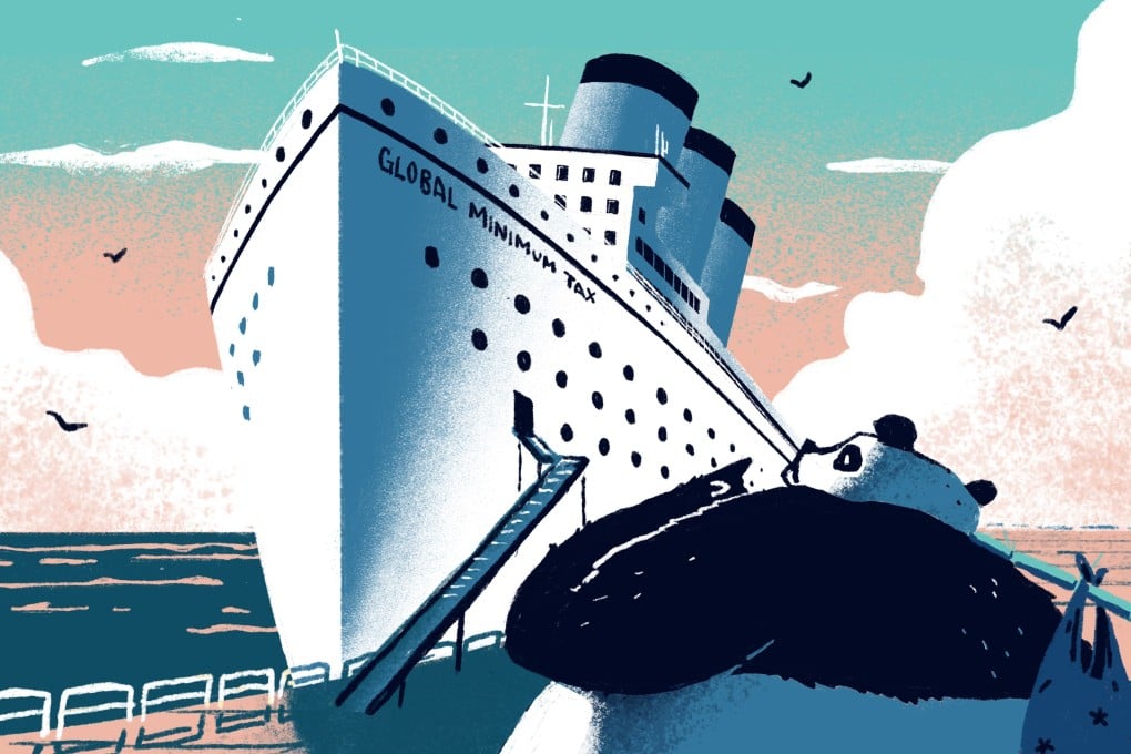 The Paris-based Organisation for Economic Cooperation and Development (OECD) said last week 130 nations, including China, had supported a proposal for a minimum tax rate of at least 15 per cent pushed by US President Joe Biden. Illustration: Perry Tse
