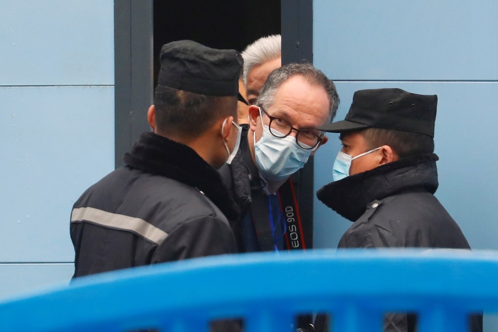 WHO team member Peter Ben Embarek visits the Huanan seafood market in Wuhan on January 31. There is growing pressure for the investigation to continue. Photo: Reuters