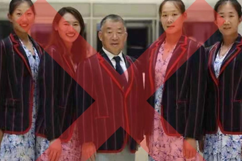A picture of the Chinese national rowing team was mistaken for a leaked image of China’s official uniforms for the Tokyo 2020 Olympics. Photo: Handout