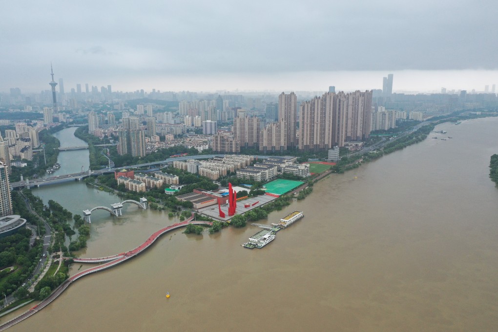 The Yangtze River in Nanjing, Jiangsu province. Water pollution has been a “persistent problem” in China, according to the study. Photo: Xinhua