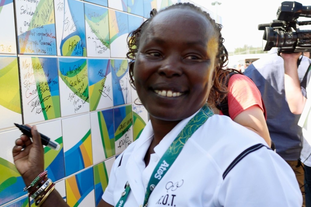 Tegla Loroupe played a key role in helping to create the IOC Refugee Olympic Team who made their debut at the 2016 Games in Rio. Photo: IOC Media