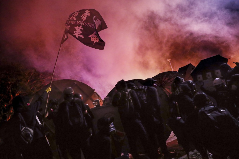Two students were jailed on rioting charges for their roles in clashes between police and protesters at Chinese University on November 12, 2019. Photo: Sam Tsang