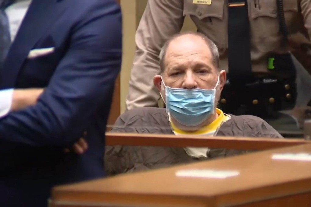 Harvey Weinstein in court in Los Angeles, California on Wednesday. Photo: KABC / AP