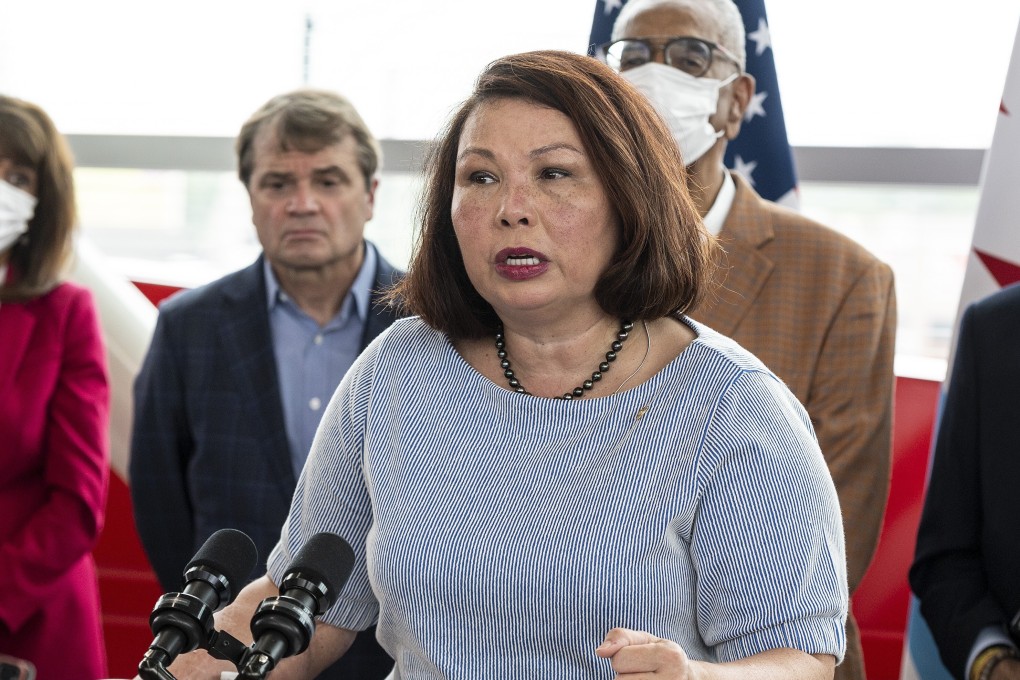 Senator Tammy Duckworth, a Democrat from Illinois, and a group of Republicans sponsored the Taiwan Partnership Act. Photo: Bloomberg