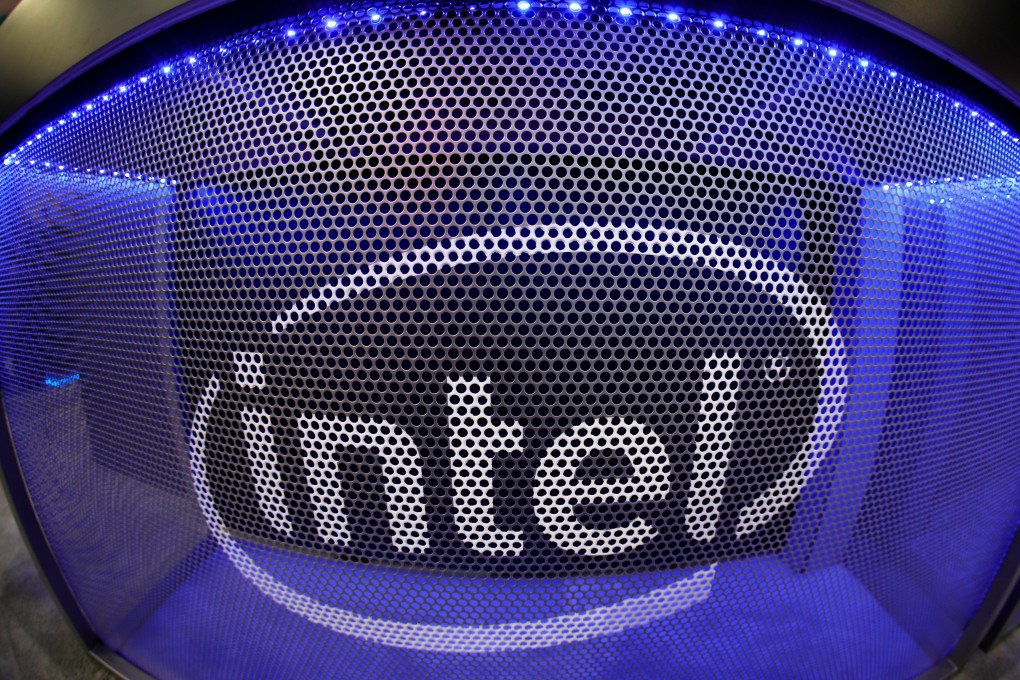 Intel's logo is shown on a gaming computer display during the opening day of E3 in Los Angeles, June 11, 2019. Photo: Reuters