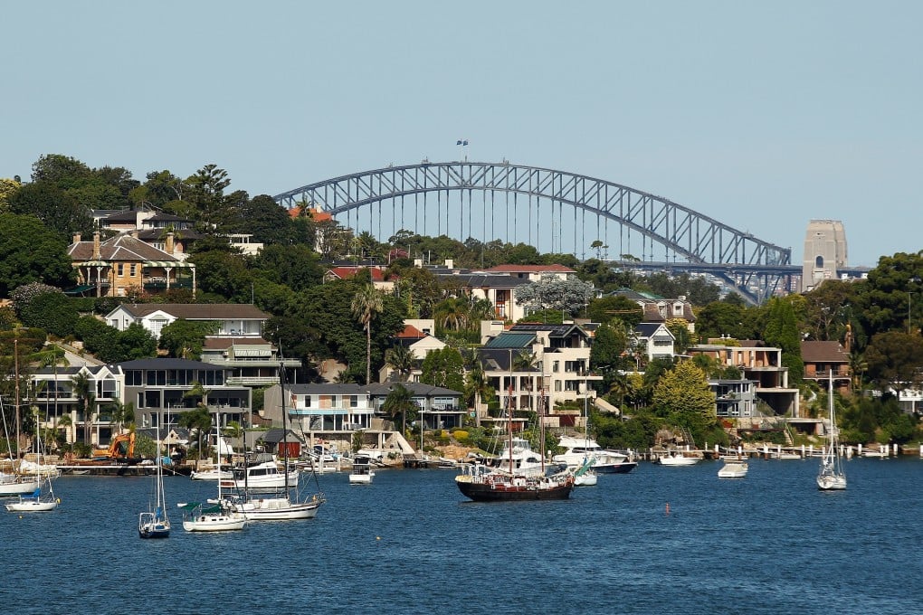 Houses by the waterfront in Sydney. In 2019 and last year, the city was ranked 4th and 3rd, respectively, globally in terms of luxury property price increases. Photo: Bloomberg