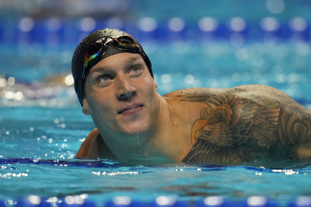 American swimmer Caeleb Dressel is one of a number of athletes who will be visibly showing off their tattoos during Tokyo 2020. Photo: AP