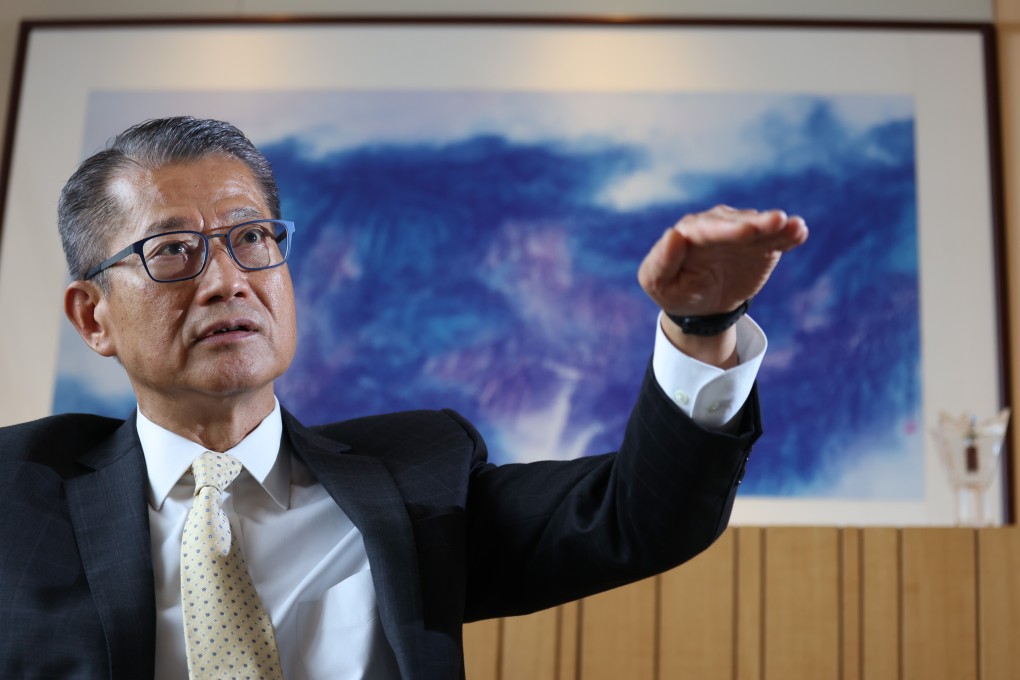 Financial Secretary Paul Chan speaks to the Post. Photo: Nora Tam