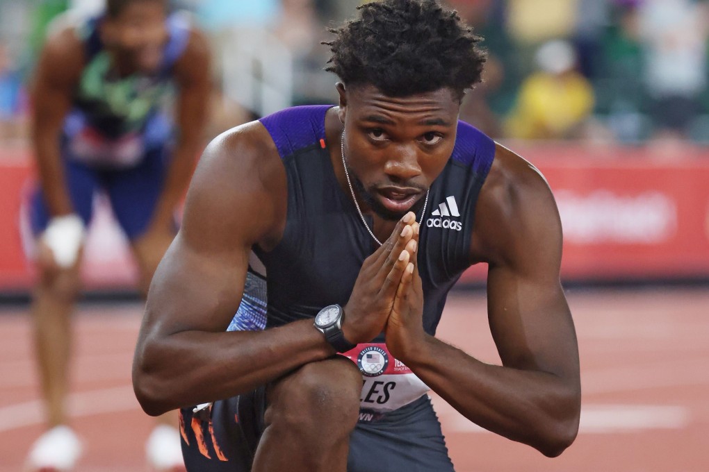 Noah Lyles has made multiple political statements during races in the lead-up to Tokyo 2020. Photo: AFP