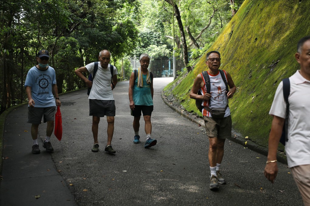 A group of hikers make their way from Quarry Bay to Tai Tam Country Park last year. Photo: Xiaomei Chen