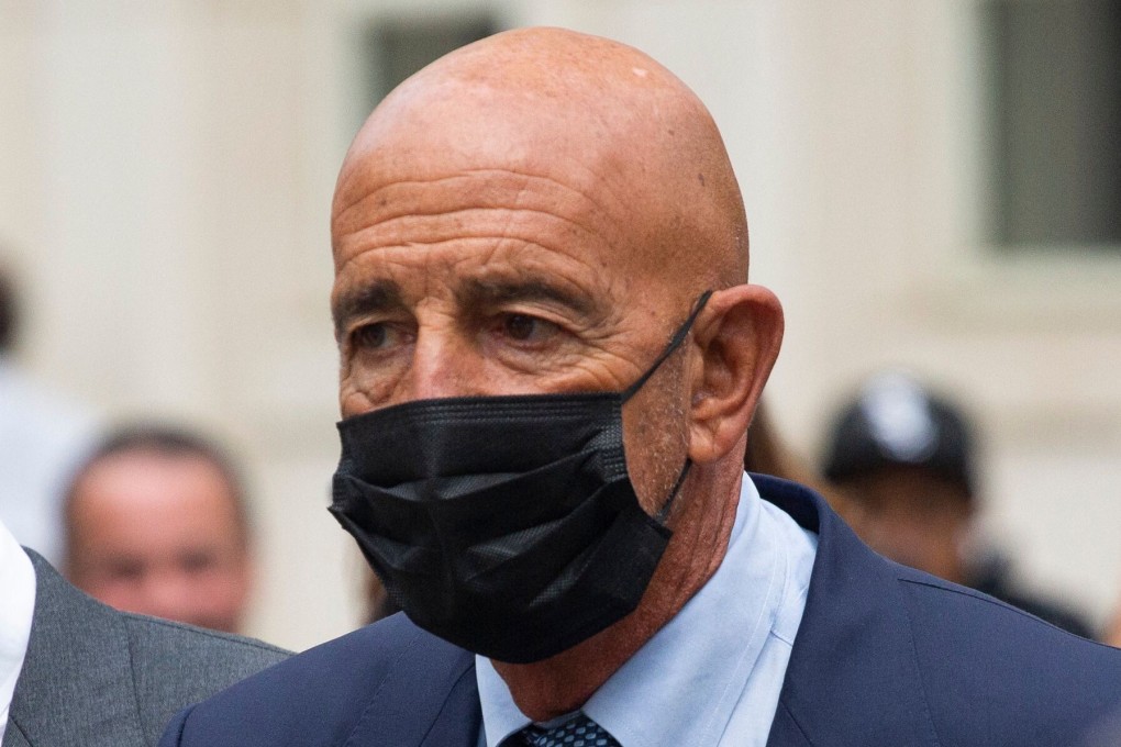 Thomas Barrack leaves the US District Court of Eastern District of New York on Monday. Photo: AFP