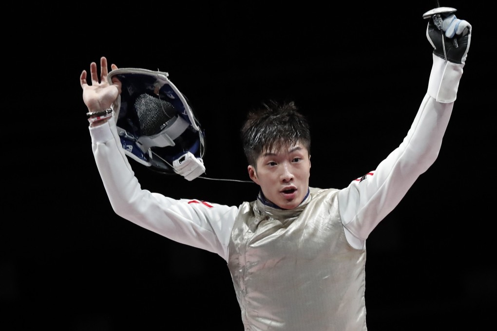 Edgar Cheung beat Daniele Garozzo in the men’s individual foil final to win a historic gold for Hong Kong at the Tokyo Games. Photo: EPA-EFE