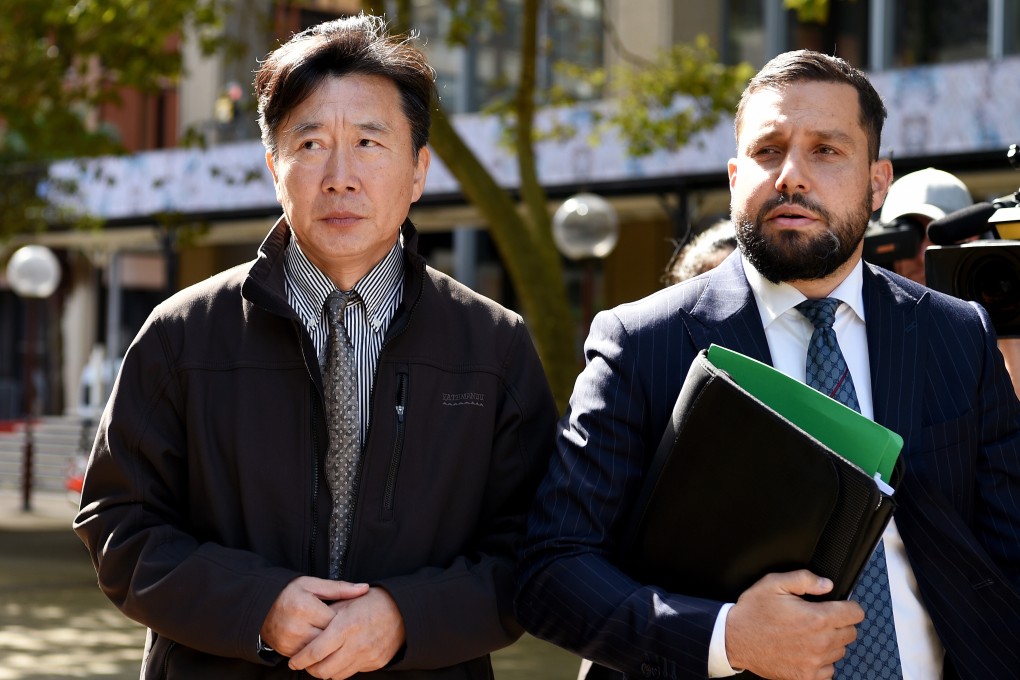Chan Han Choi leaving the Supreme Courts in Sydney earlier this year. Photo: EPA