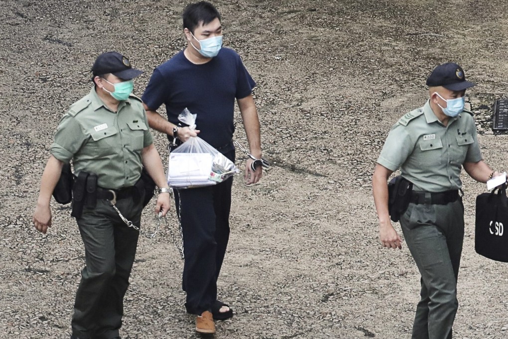 Defendant Leon Tong at the Lai Chi Kok Reception Centre in August last year. Photo: Handout