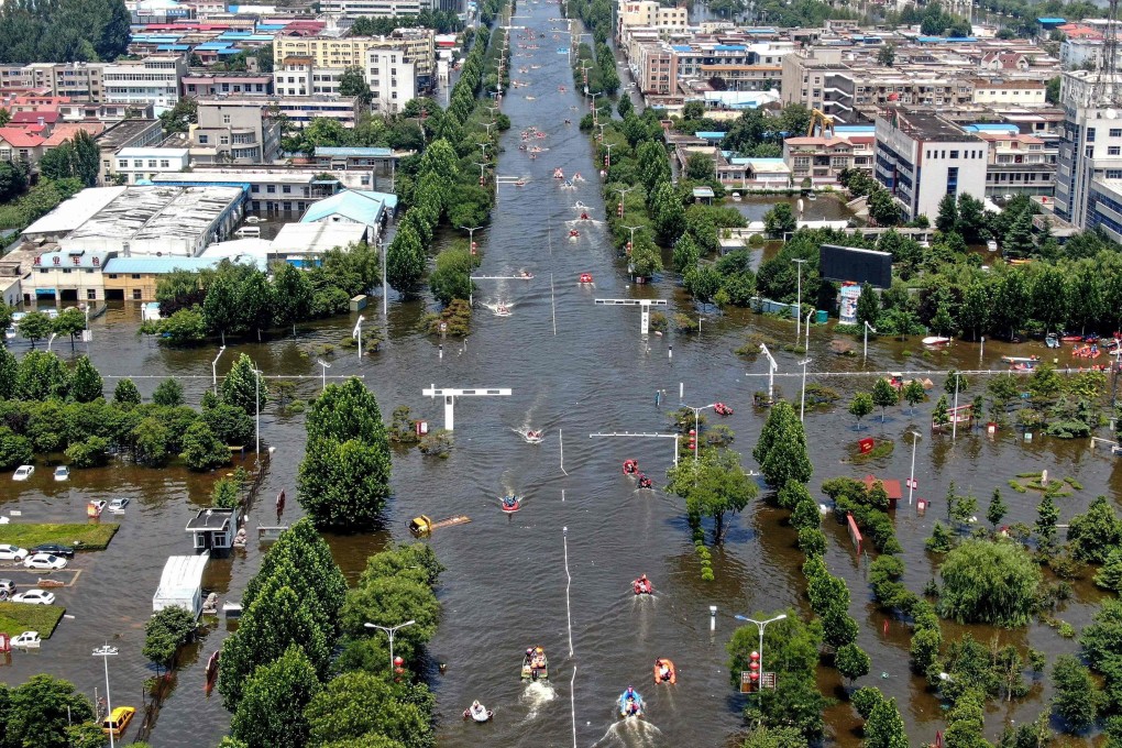 Flooding in Henan has killed dozens and tangled supply chains for key materials like aluminium. Photo: AFP