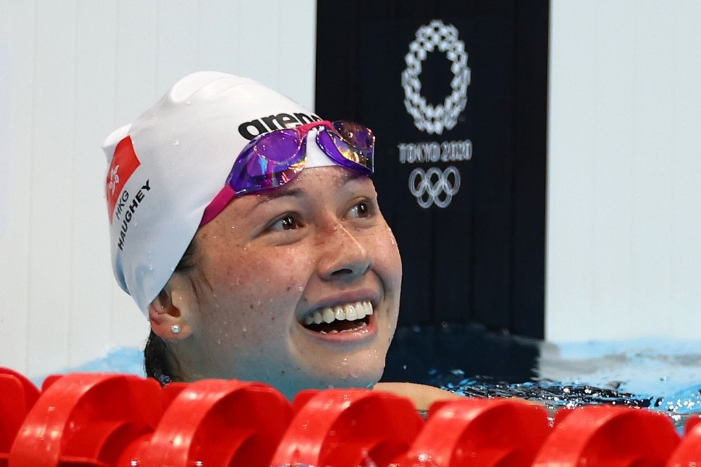 Siobhan Haughey of Hong Kong looks on after winning silver in the women’s 200m freestyle final at the Tokyo Olympics. Photo: Reuters