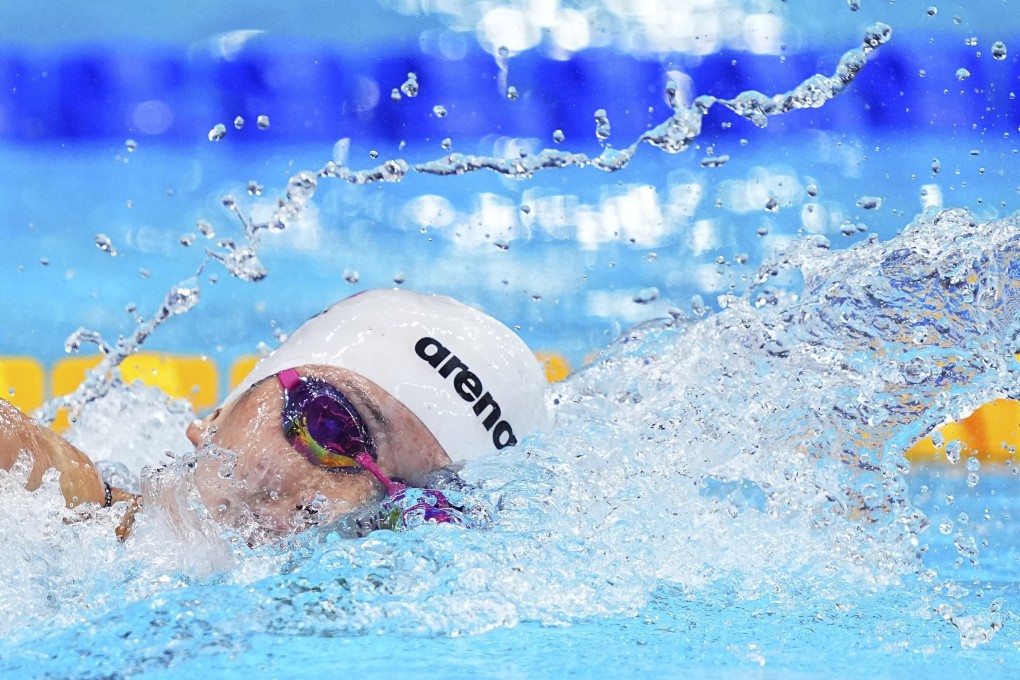 Hong Kong’s Siobhan Haughey on her way to the silver medal in the women’s 200m freestyle in Tokyo. Photo: Xinhua