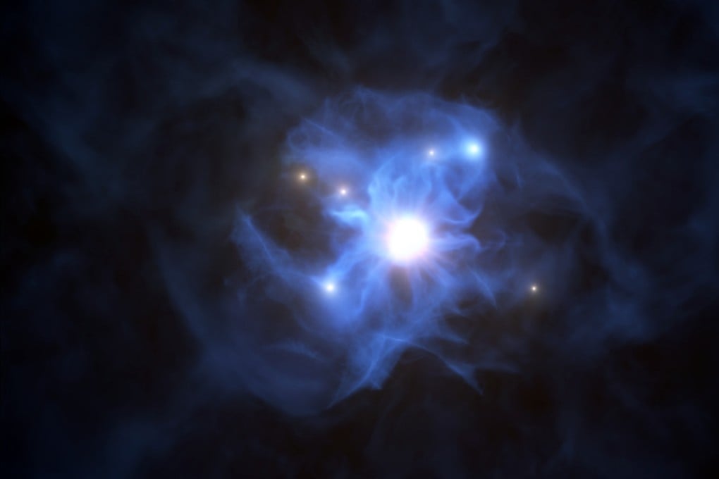 An artist's impression of a supermassive black hole. File photo: European Southern Observatory/AFP