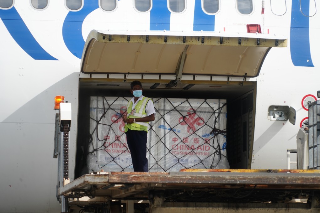 A shipment of vaccines from China arrives in Sri Lanka. Photo: Xinhua