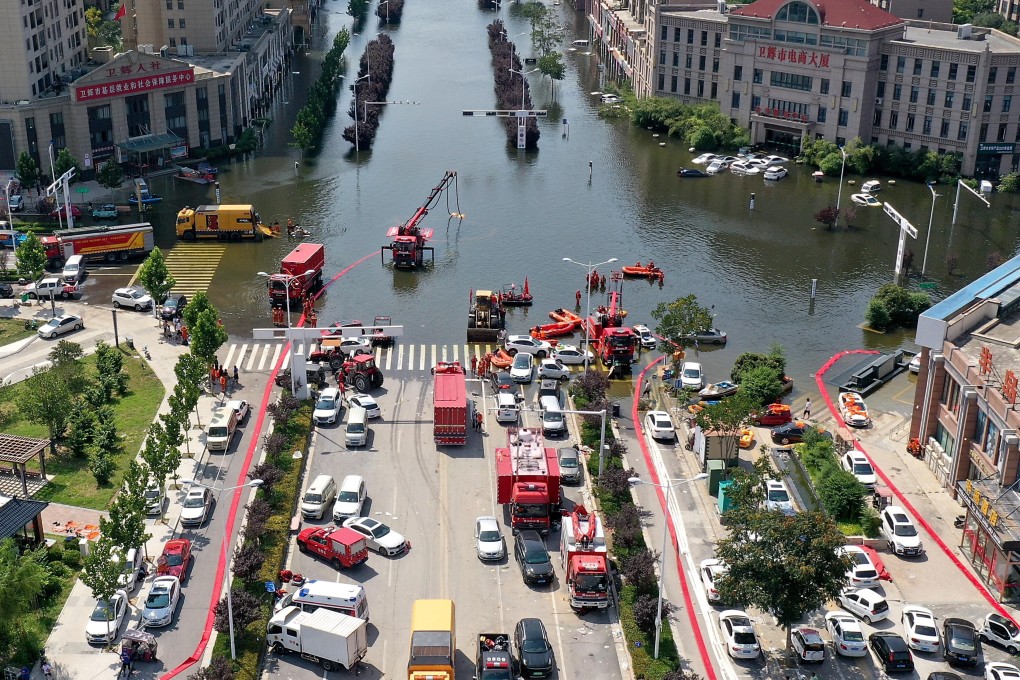 Roads and other transport infrastructure in Henan have been mostly cleared after flash floods inundated the Chinese province last week. Photo: Xinhua
