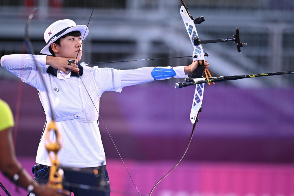 An San of South Korea in action at the Tokyo 2020 Olympics. Photo: Reuters