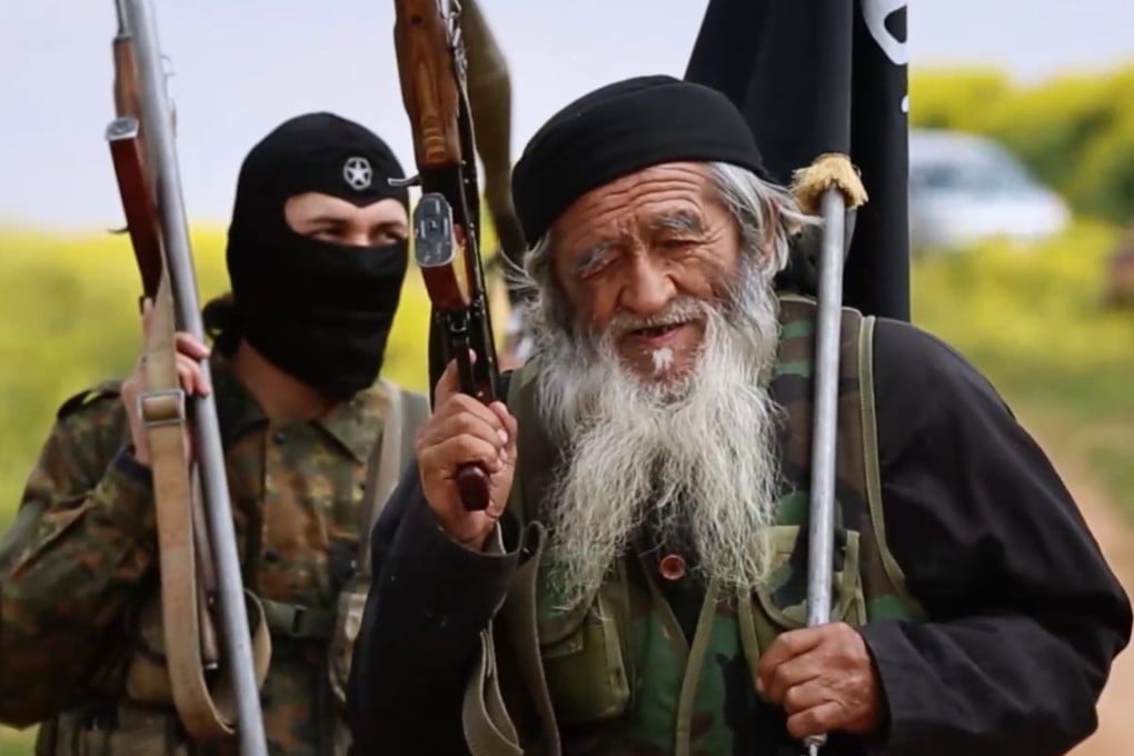 Muhammed Amin (right), an Islamic State fighter in Syria and reportedly a member of the Muslim Uygur minority. Photo: SCMP Pictures