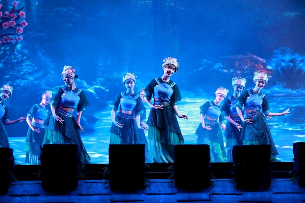 Performers at the Charm Xiangxi Theatre, where four positive cases attended a show. Photo: Weibo