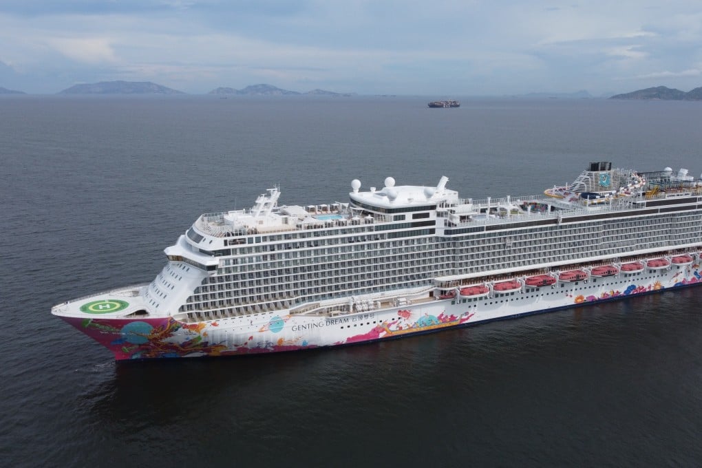 The Genting Dream will depart Hong Kong at 9pm on Friday for the city’s first-ever ‘cruise to nowhere’. Photo: Martin Chan