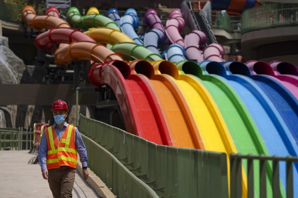 One of the attractions at the new water park that Ocean Park will open in August. Photo: Felix Wong