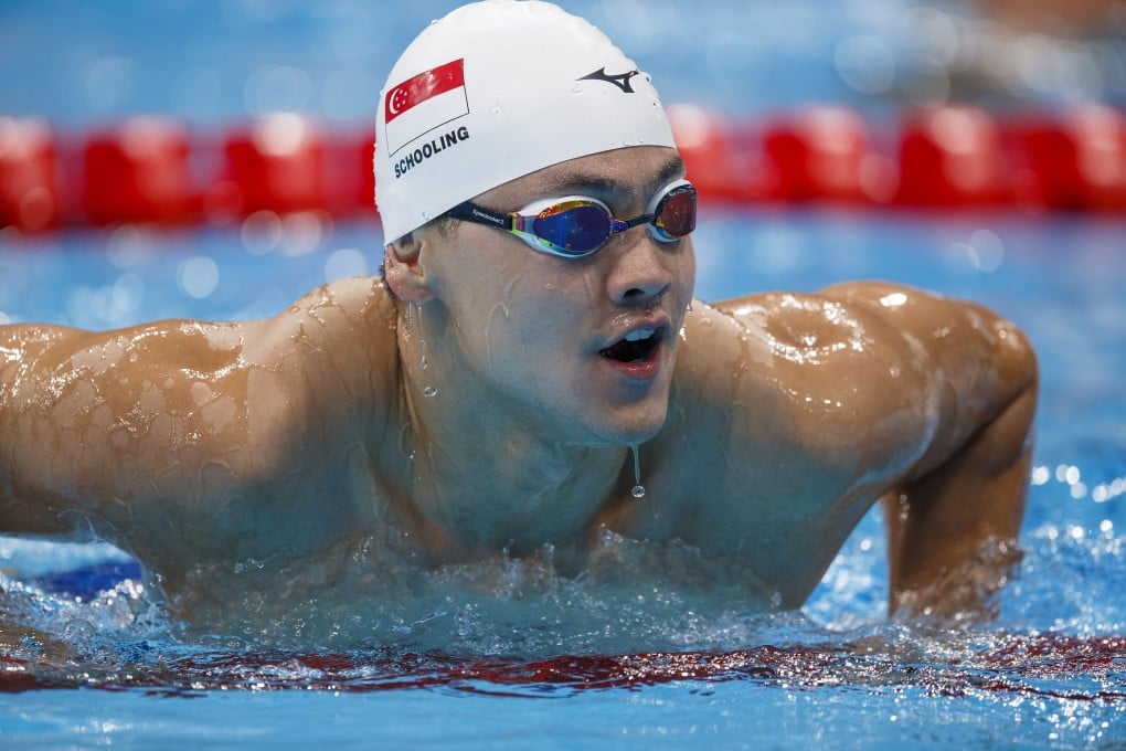 Singapore swimmer Joseph Schooling attracted online criticism after coming last in his heat in at the Tokyo Olympic Games. Photo: EPA-EFE