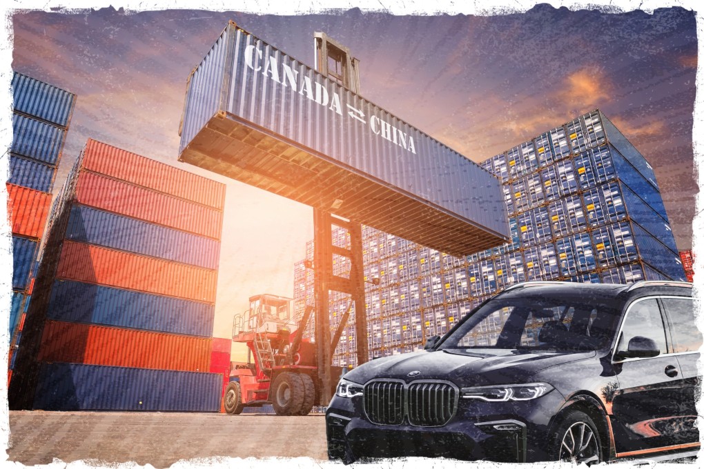 BMW Canada has been battling thieves and grey-market car smugglers who illegally export vehicles from Vancouver to China, sometimes without making a single payment on them. The trade focuses on luxury X5 and X7 SUVs. Photo montage: SCMP Graphic