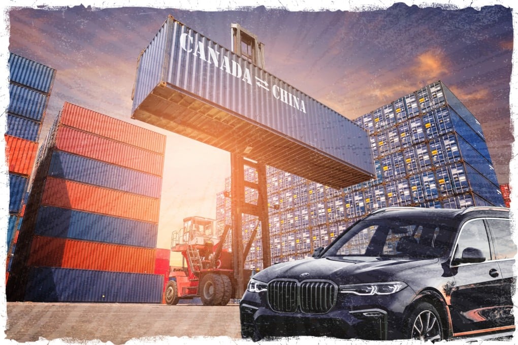 BMW Canada has been battling thieves and grey-market car smugglers who illegally export vehicles from Vancouver to China, sometimes without making a single payment on them. The trade focuses on luxury X5 and X7 SUVs. Photo montage: SCMP Graphic