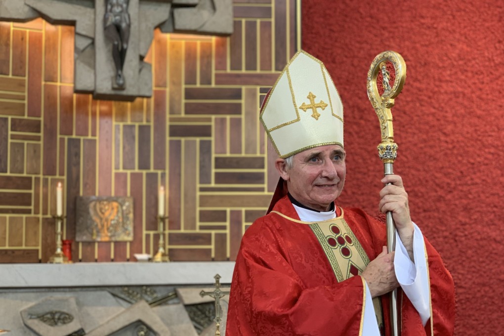 Auxiliary bishop Paul McAleenan, chair of the migrant policy office of the Catholic Bishops’ Conference of England and Wales. Credit: Ambrose Leung