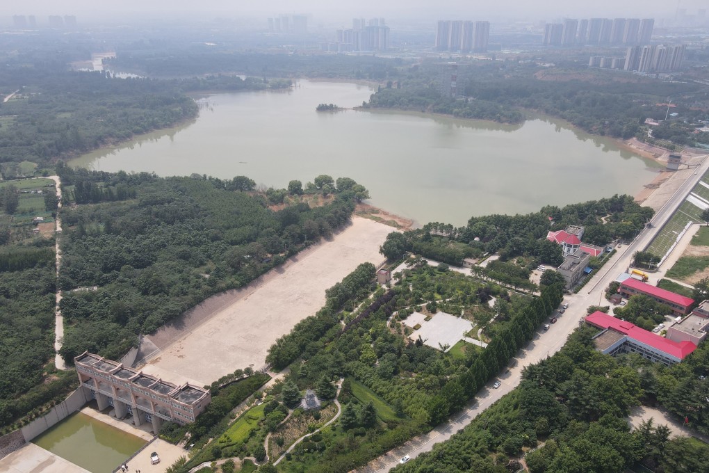 Changzhuang Reservoir was forced to discharge excess water. Photo: Simon Song
