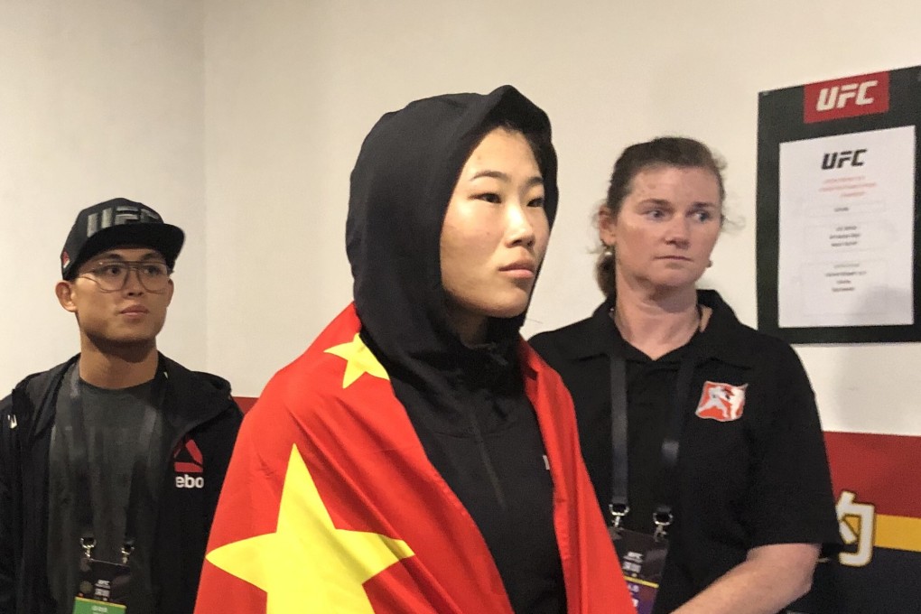 Wu Yanan gets ready to head to the Octagon. Photo: Handout
