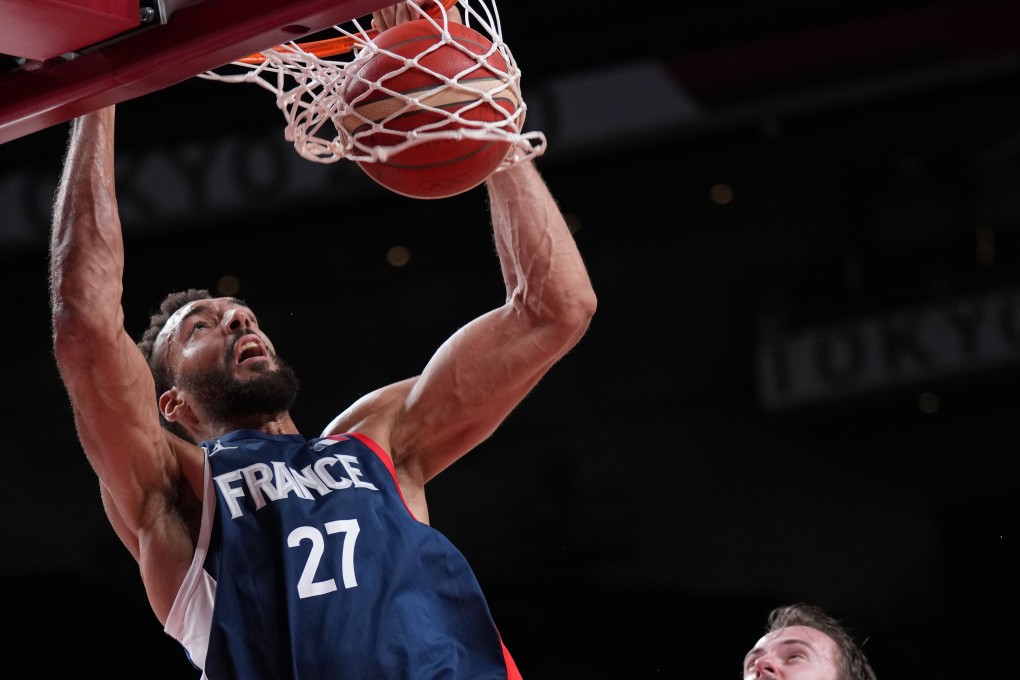 Rudy Gobert and his French teammates are heading into the quarter-finals after dumping the USA in round-robin play. Photo: Xinhua