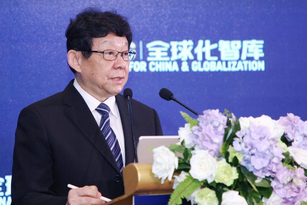 Former commerce minister Chen Deming speaks at a forum organised by the Centre for China and Globalisation think tank. Photo: Weibo